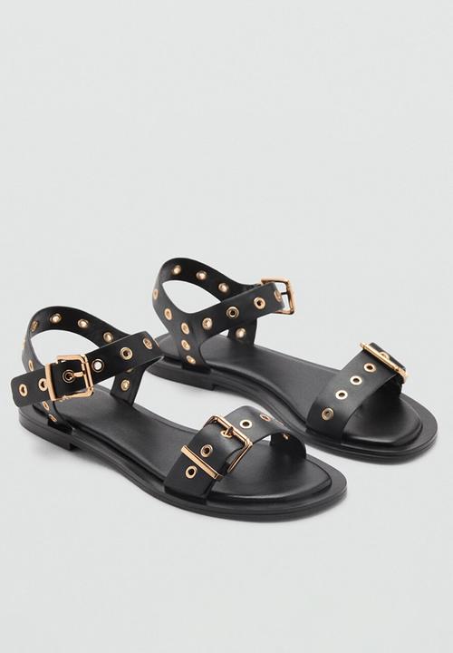 MANGO - Claudio ankle strap - black