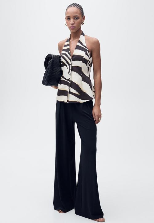 MANGO - Vest Zebra - Light Beige