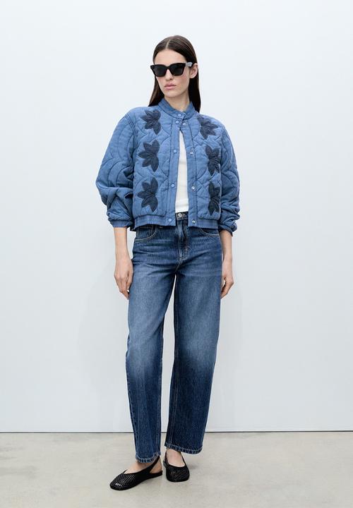MANGO - Jacket Puzzle - Medium Blue