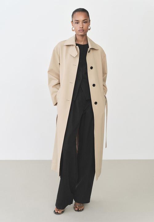 MANGO - Trousers Amalfi - Black