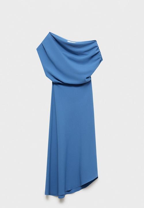 MANGO - Dress Marina - Medium Blue