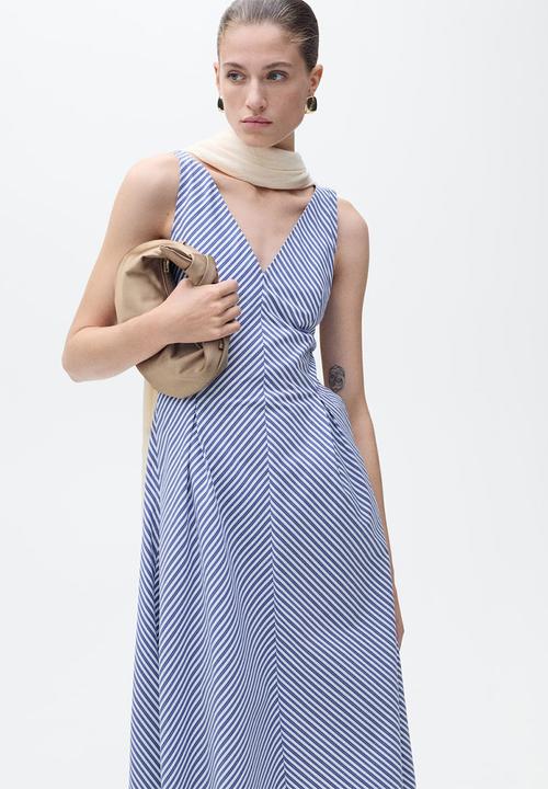 MANGO - Dress Prima - Medium Blue