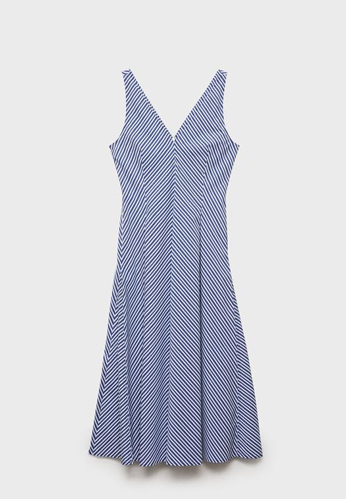 MANGO - Dress Prima - Medium Blue