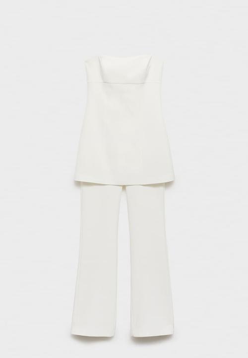 MANGO - Jumpsuit Triny - Light Beige