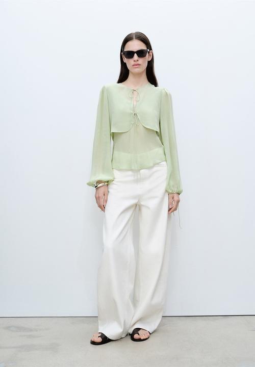 MANGO - Blouse Springy - Green
