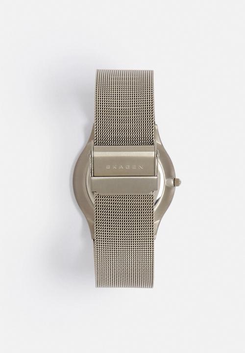 Skagen - Grenen - Steel Mesh and Titanium Case Watch