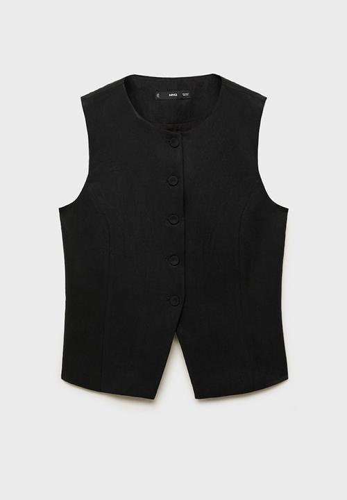 MANGO - Vest Amalfi - Black