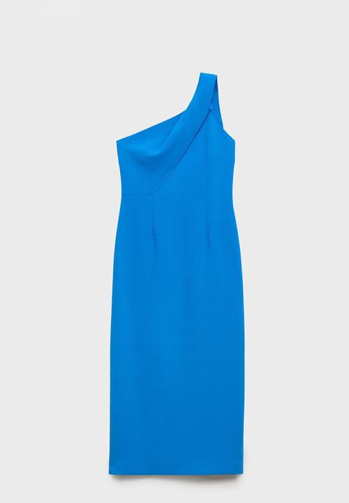 MANGO - Dress Irea - Medium Blue