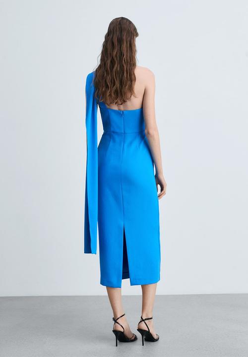 MANGO - Dress Irea - Medium Blue