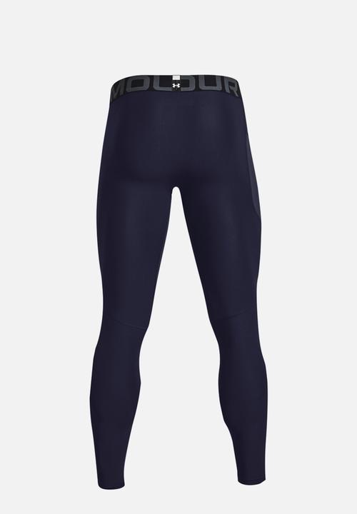Under Armour - UA HG Armour Leggings - Midnight Navy/White