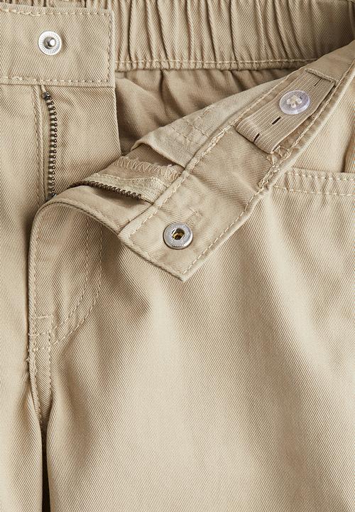 H&M - Loose fit twill trousers - beige