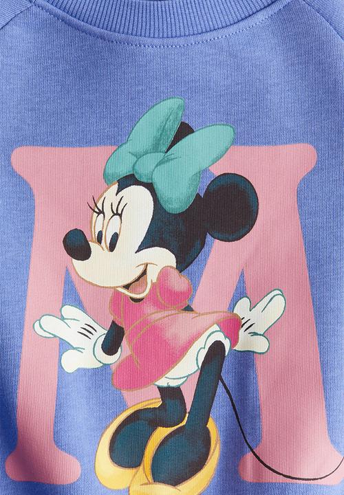 H&M - Printed sweatshirt - blue minnie mouse