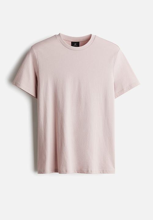 H&M - Regular fit round-neck T-shirt - pink