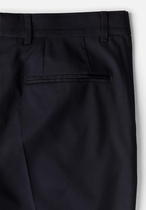 H&M - Slim fit suit trousers - navy blue