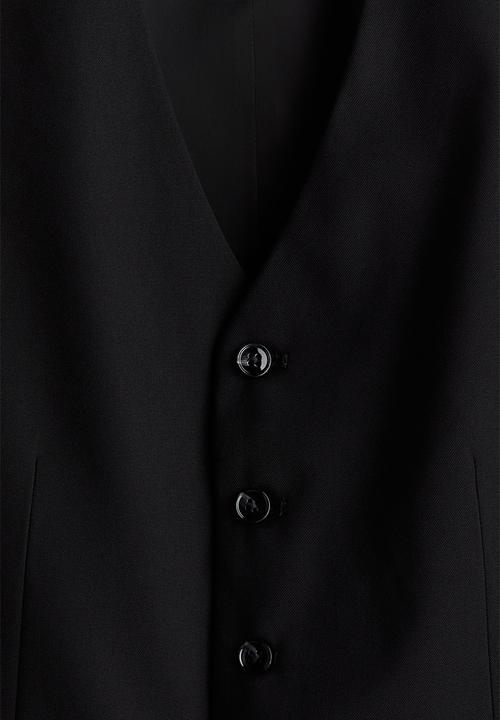 H&M - Slim fit suit waistcoat - black