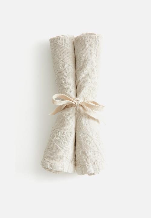 H&M - 2-Pack cotton napkins - light beige