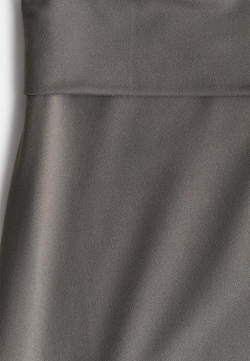 H&M - Foldover-waist maxi skirt - grey