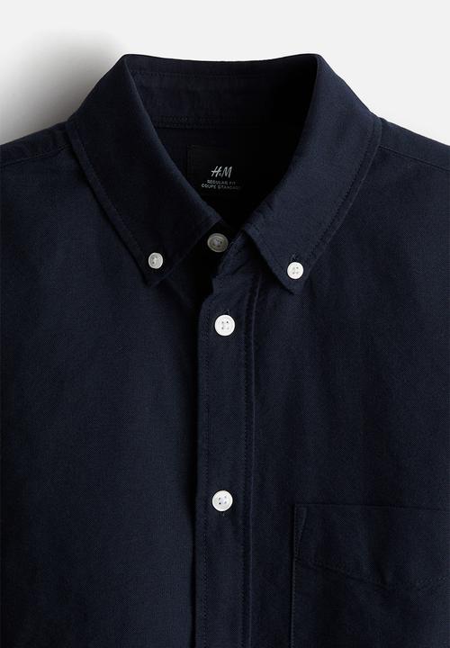 H&M - Regular fit oxford shirt - navy blue