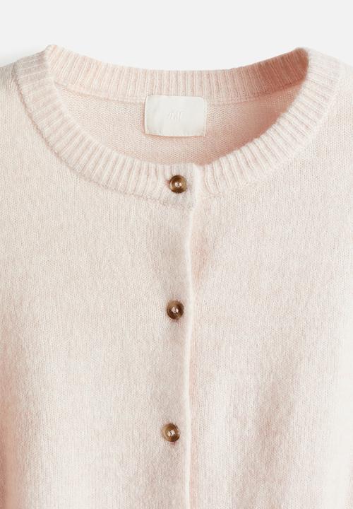 H&M - Knitted cardigan - pale pink 