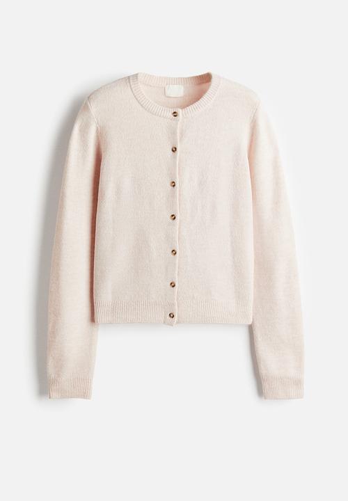 H&M - Knitted cardigan - pale pink 