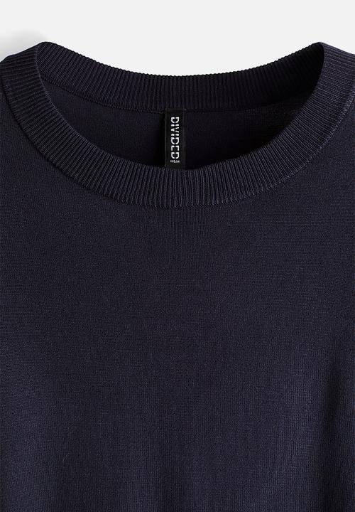 H&M - Fine-knit jumper - navy blue