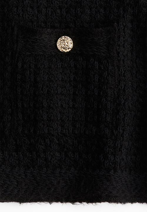 H&M - Pointelle-knit jumper - black