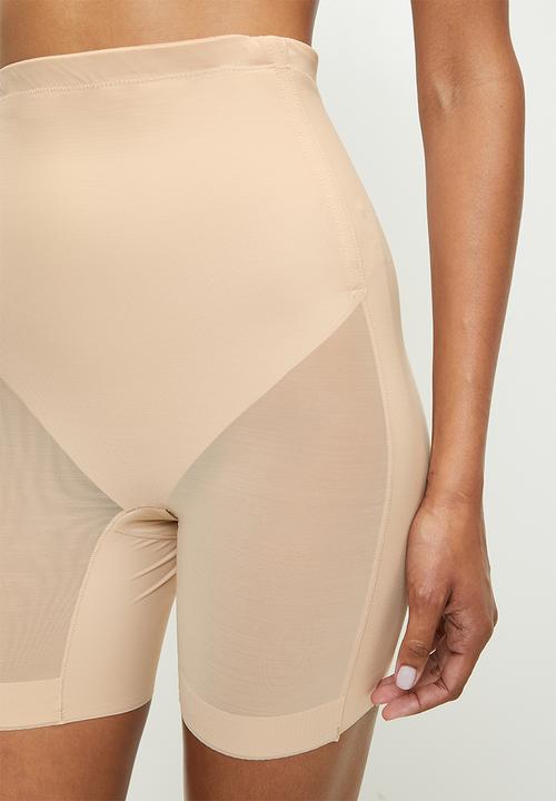 Easy Curves Shapewear - Super low back tummy support shorts - beige