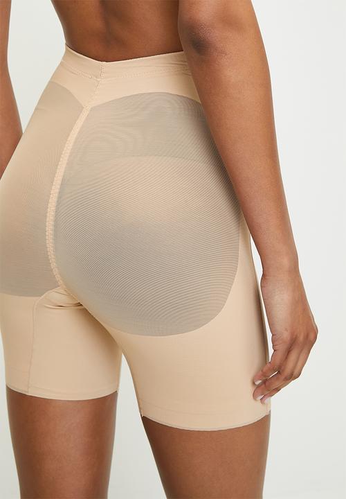 Easy Curves Shapewear - Super low back tummy support shorts - beige