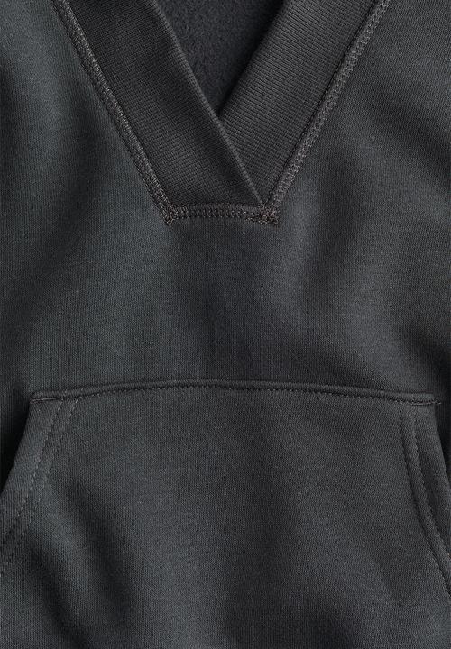 H&M - V-neck hoodie - dark grey