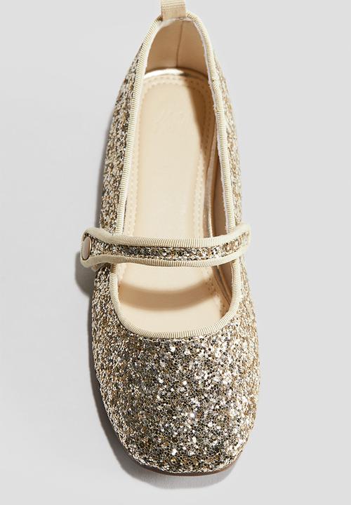 H&M - Glittery ballet pumps - gold-coloured 
