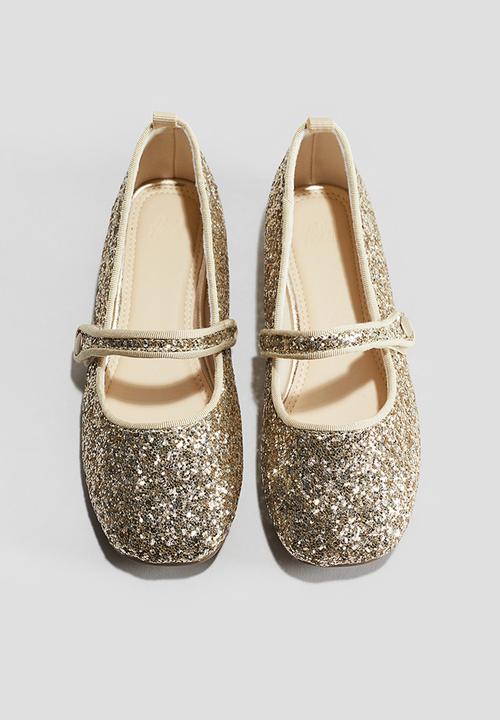 H&M - Glittery ballet pumps - gold-coloured 