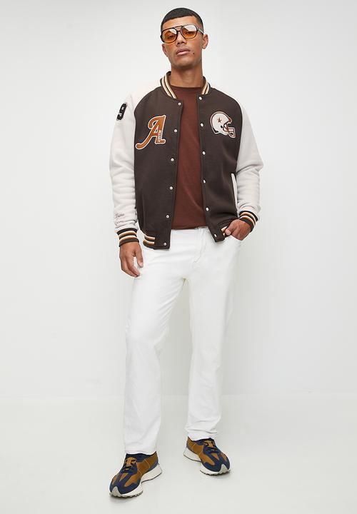Brave Soul - College Bomber Jacket- Bitter Chocolate