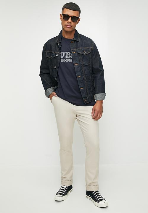GUESS - Short sleeve cn guess embro tee - smart blue	
