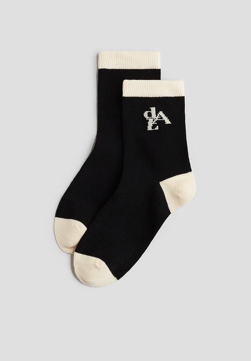 H&M - 7 Pack socks -  black/block-coloured