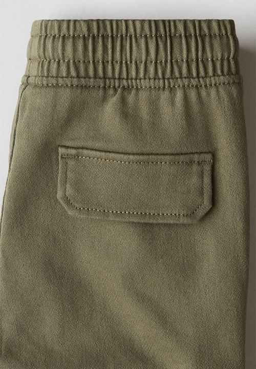 H&M - Cargo joggers - dark khaki green