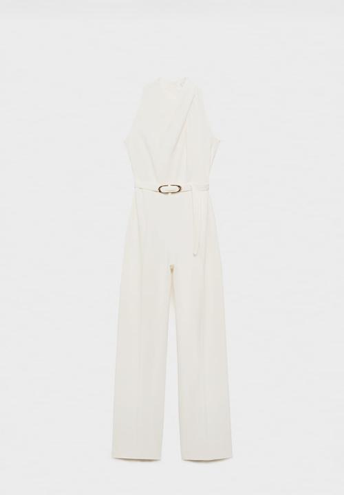 MANGO - Jumpsuit Padam - Light Beige