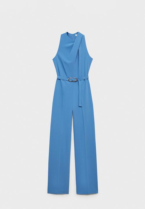 MANGO - Jumpsuit Padam - Medium Blue