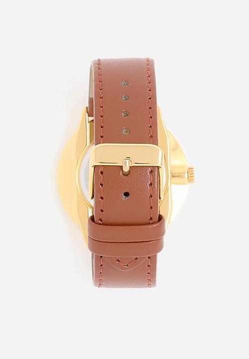 CHPO - Nawroz - gold dial / brown vegan leather strap