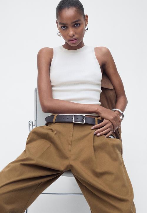 MANGO - Top Karl - Light Beige