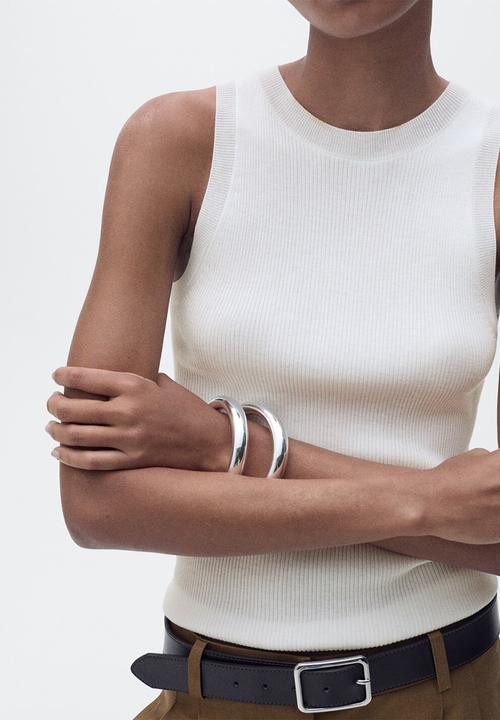 MANGO - Top Karl - Light Beige