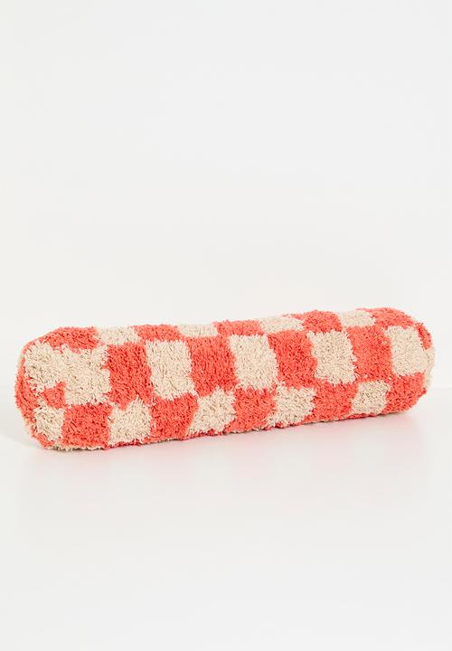 Sixth Floor - Bingo cushion - orange & neutral