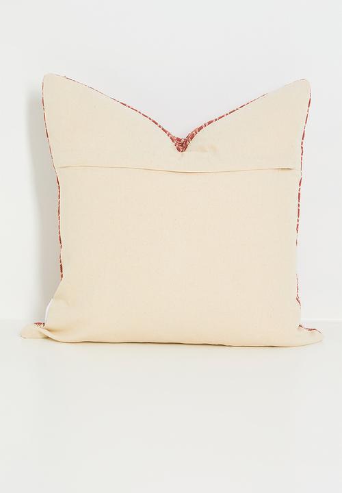 Sixth Floor - Block woven cushion cover - Rust