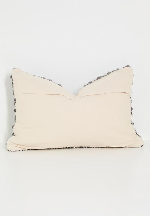 Sixth Floor - Diamond woven cushion cover - charcoal