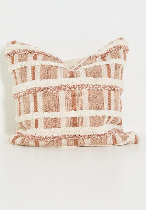 Rave woven cushion cover - Rust