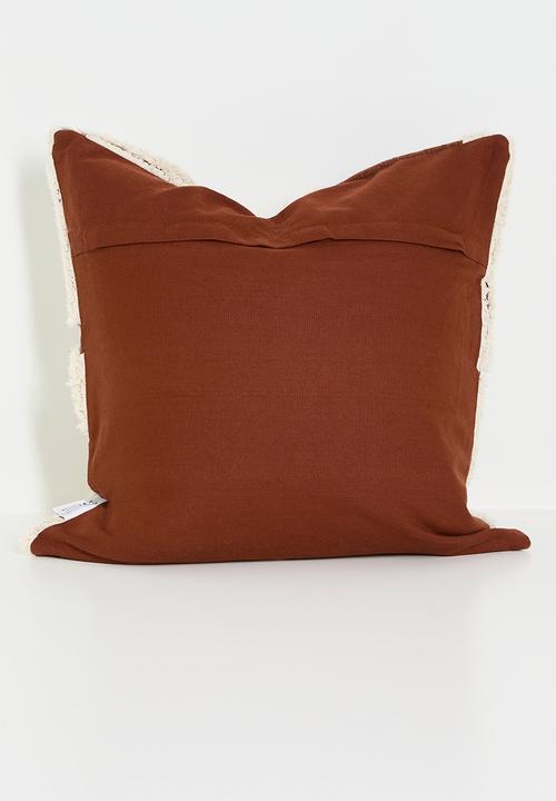 Sixth Floor - Roe tufted cushion cover - Rust