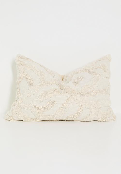 Folia tufted cushion cover - natural
