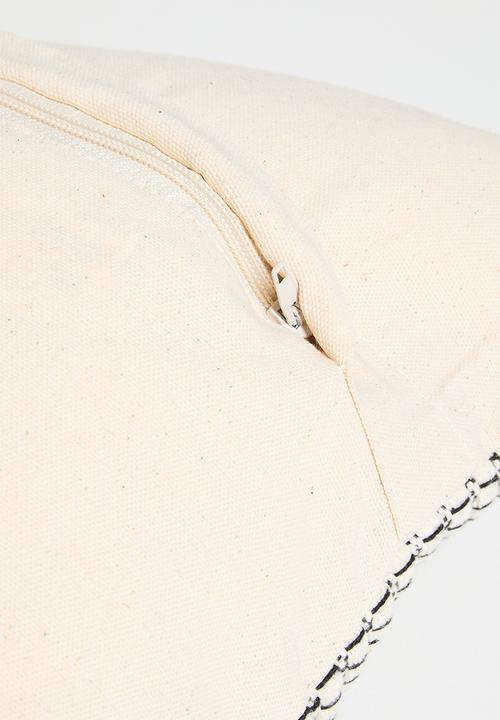 Sixth Floor - Rei woven cushion cover - charcoal
