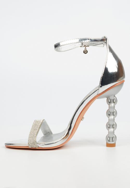 Miss Black - Panna 2 heel - silver