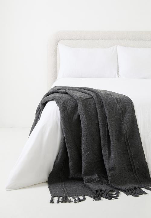H&S - Plaid 130x170cm anthracite