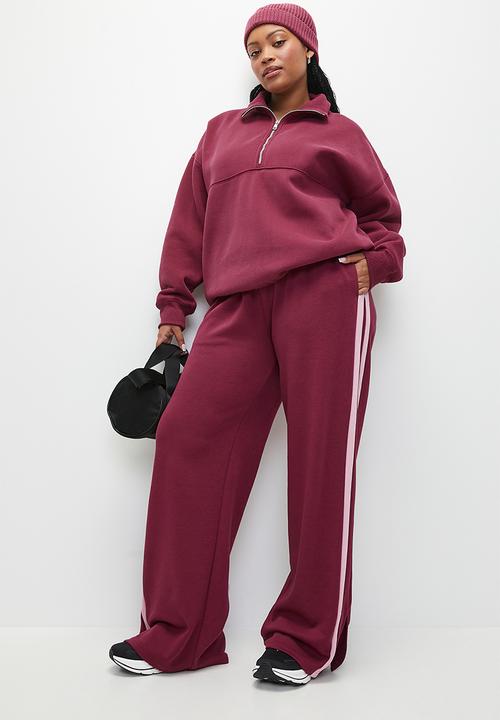 Cotton On - Plus Outdoorsy Move Pant - Sangria/French Pink